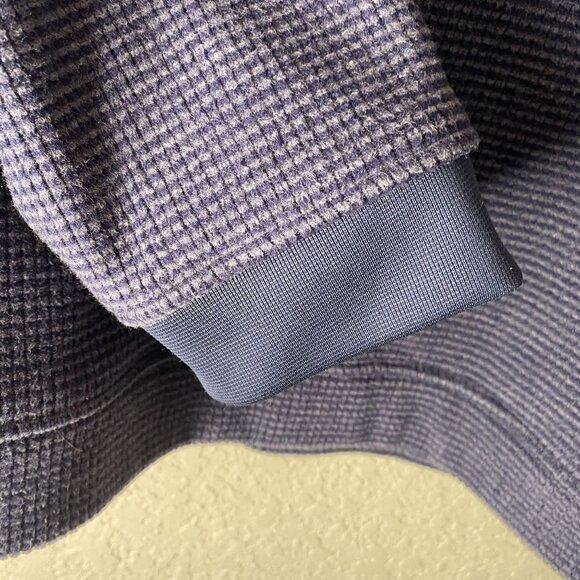 Denim & Co.  Waffle Knit Pullover Sweater Womens XL Blue Pockets Cozy Comfy Fall - Picture 11 of 16